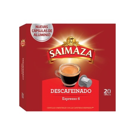 Saimaza Cafe Capsulas Descafeinado 20u.