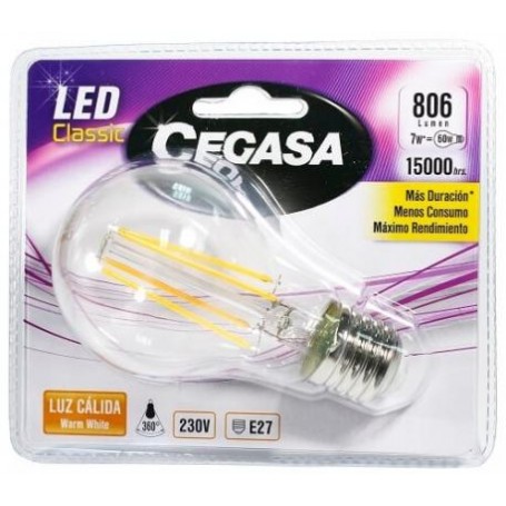 Cegasa Led Filamento St E27 7w Calida