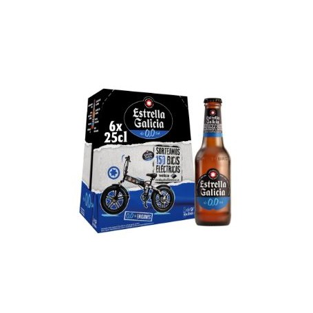 Cerveza Estrella Galicia 0,0 6x25cl.