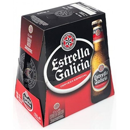 Cerveza Estrella Galicia Botellin 6x33cl.