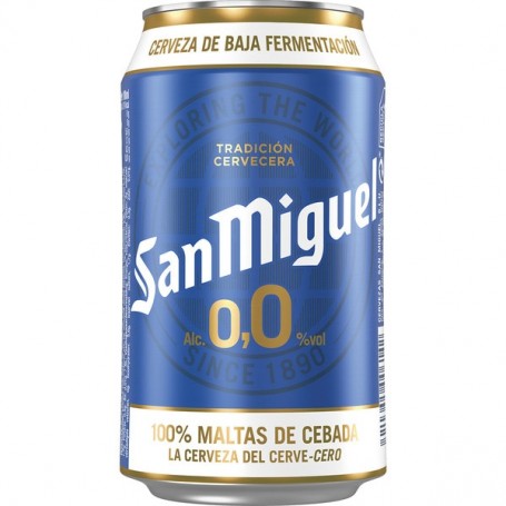 Cerveza San Miguel 0.0 Lata 33