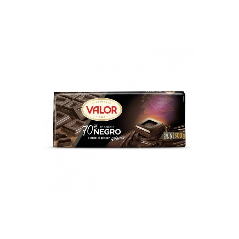 Valor Chocolate Puro Negro 70 300grs.