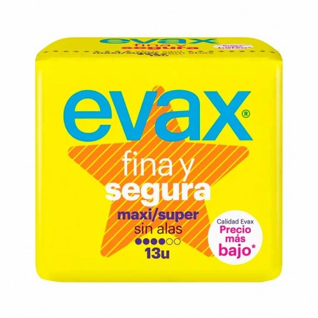 Evax Compresa Fina Segura Maxi 13und.