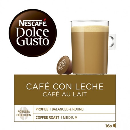 Dolce Gusto Cafe Con Leche 16 U.