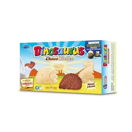 Galletas con chocolate blanco Dinosaurus