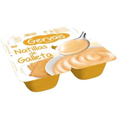 Gervais Natillas Galleta X4