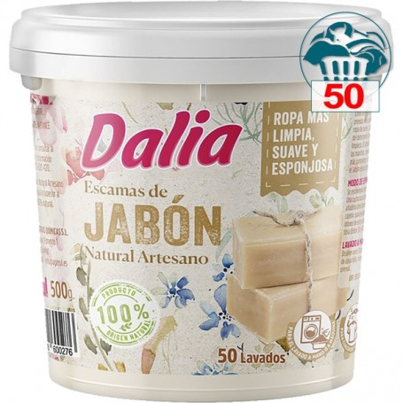 Jabon Natural Escamas Dalia 500g.