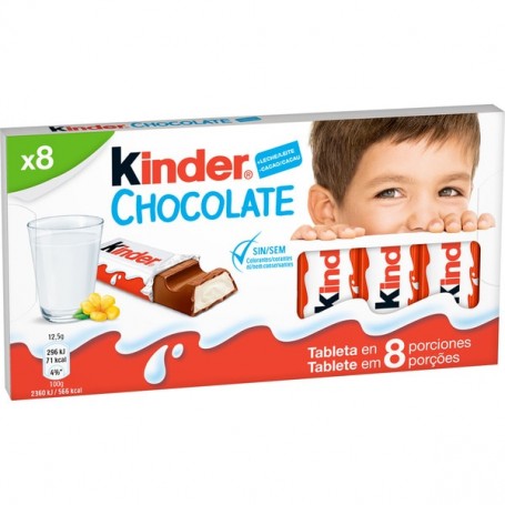 Kinder Chocolate X8 Barritas