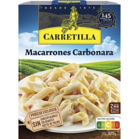 Carretilla Macarrones Carbonara 325g.