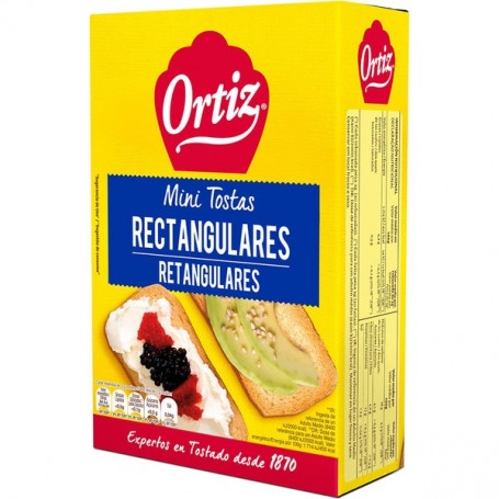 Ortiz Mini Tostas Rectangulares100g.