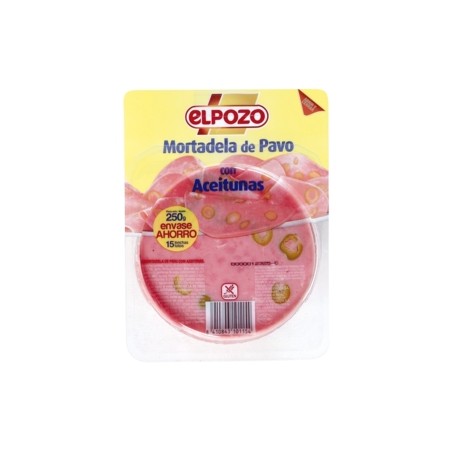 El Pozo Mortadela Pavo Aceitunas 90g.