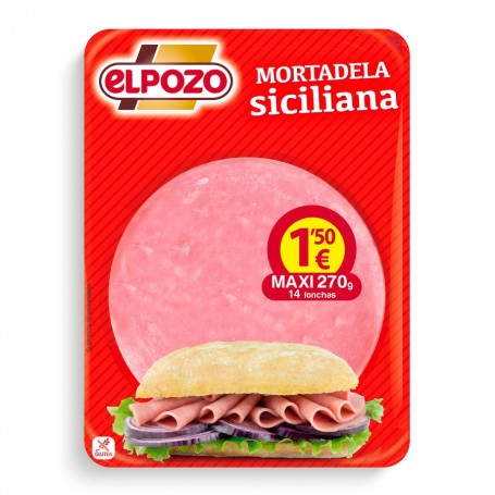 El Pozo Mortadela Siciliana Lonchas 250g.