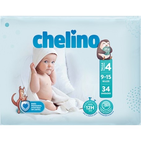 Pañal Chelino T4 9-15kg. 34u.