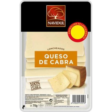 Navidul Queso Cabra Lonchas 70 Grs.