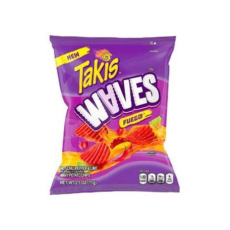 Takis Patata Ondulada Fuego 80g.