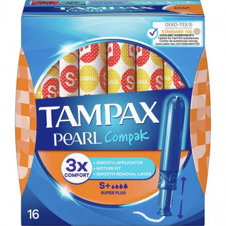 Tampax Compak Pearl Super Plus X16