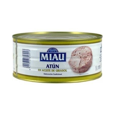 Miau Atun Aceite Girasol 750g.