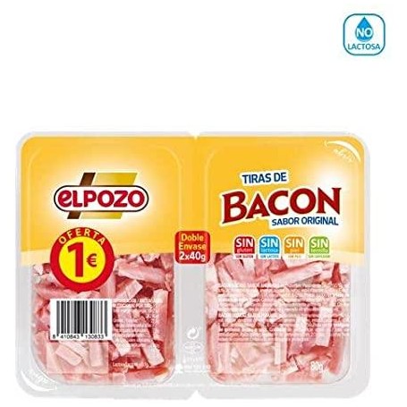 El Pozo Bacon Tiras 2x50g.