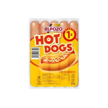 El Pozo Salchicha Hot Dogs 275g.