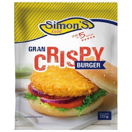 Hamburguesa Pollo Crispy 125g. Simons