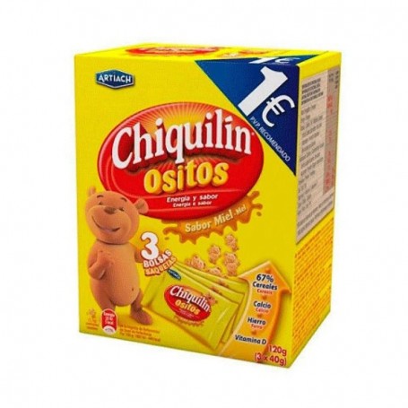 Galleta Chiquilin Ositos Miel 120g.