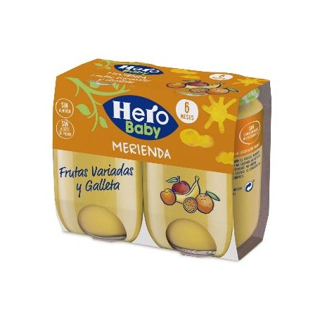 Hero Potito Frutas Y Galleta Pack2