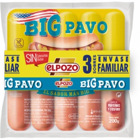 El Pozo Salchicha Big Pavo Pack3u.