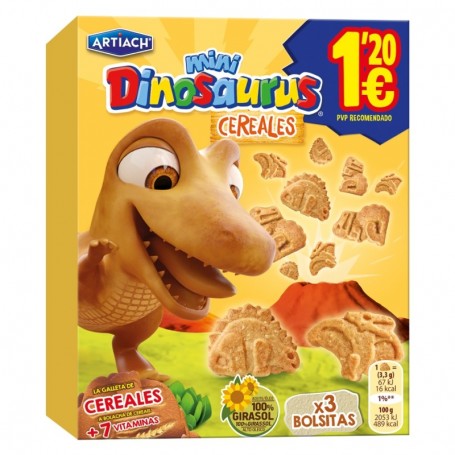 Mini Dinosaurus Cereales 120g.