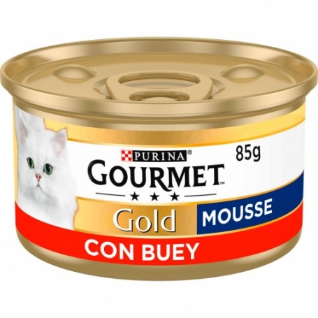 Mousse Gato Gourmet Buey 85g. Purina