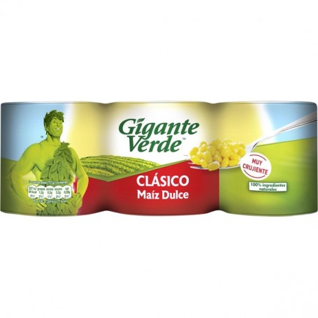 Gigante Verde Maiz Dulce 3x340g.
