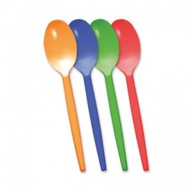Cuchara Plastico Color 12und.