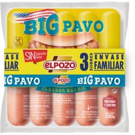 El Pozo Salchicha Big Pavo Pack3+1
