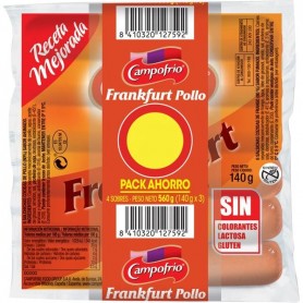 Salchicha Frank Pollo Pack4u.